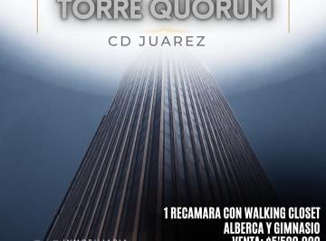 Departamento de 1 habitación, Juárez · Deprtamento en Venta en Cd Juarez Torre Quorum