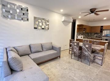 Departamento · 86m² · 2 Recámaras · 1 Estacionamiento · Departamento Amueblado en Renta de 2 Habitaciones en Planta Baja con Amenidades en Temozon Norte