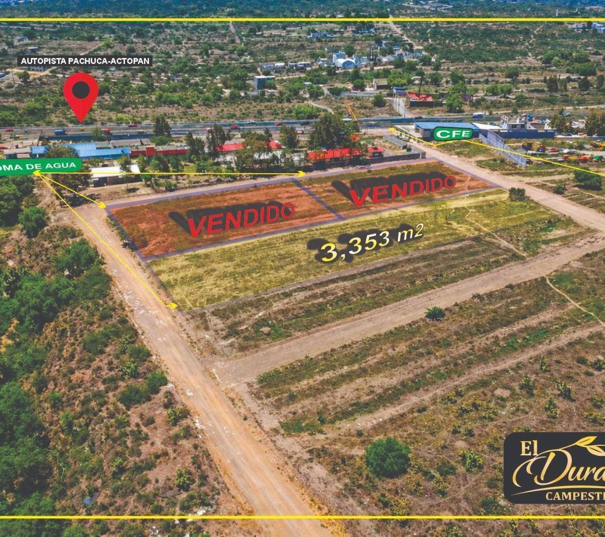 Terreno en Venta Ubicado en El Durazno, San Agustin Tlaxiaca