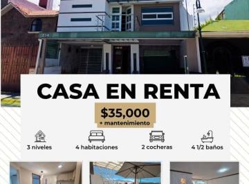 Casa de 4 habitaciones, Pachuca · Casa en Renta en Valle de San Javier Pachuca de Soto Hidalgo