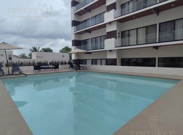 Departamento · 90m² · 2 Recámaras · Departamento 2 Recamaras en Renta H Living Condos Cancún | Cerca de Huayacán y La Playa | C4132