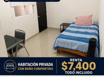 Departamento · 72m² · 1 Recámara · 1 Estacionamiento - Emporio Habitat · Metro San Joaquín. Habitacion Baño Compartido