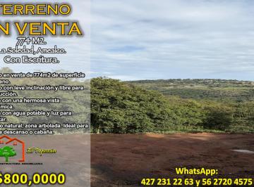 Terreno / Lote , Amealco de Bonfil · Terreno en Venta con Escritura y Vista Panorámica en La Soledad, Amealco, Querétaro