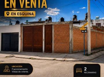 Casa de 2 habitaciones, Aguascalientes · Casa en Venta / en Esquina/ Fraccionamiento Vistas de Oriente / 2 Recamaras / 1 Baño.