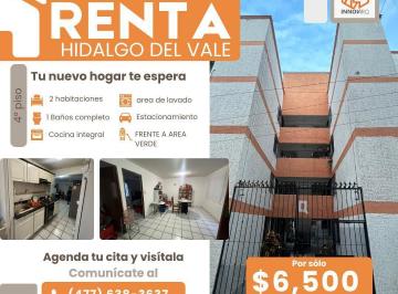 Departamento · 2 Recámaras · 1 Estacionamiento · Depa en Renta en Hidalgo del Valle