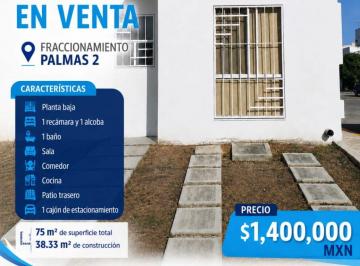 Casa de 2 habitaciones, Solidaridad · Casa de 75 m² con 2 Recámaras en Venta en Las Palmas II