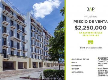 Departamento de 3 habitaciones, León · Departamento de 119 m² con 3 Recámaras en Venta en Torre Faustina