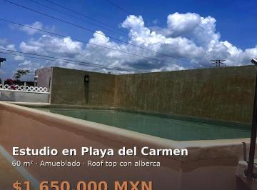 Departamento de 1 habitación, Solidaridad · Estudio en Venta · $1,650,000 Mxn - Amueblado