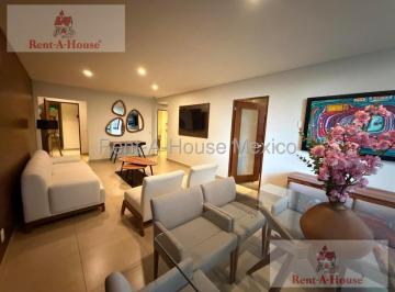 Departamento · 110m² · 3 Recámaras · 2 Estacionamientos · Departamento Amueblado en Renta en Anahuac, Miguel Hidalgo Jl 27 - 134.