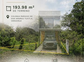 Terreno / Lote · 197m² · Terreno Ideal Para Casa Habitación Col. El Nuevo Paraiso, San Andres Tuxtla