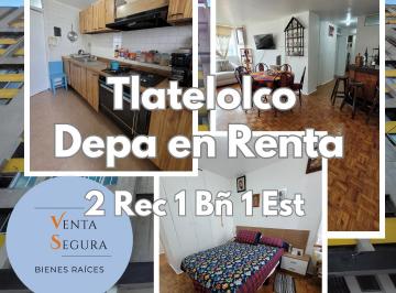 Departamento de 2 habitaciones, Cuauhtémoc · Departamento en Renta en Tlatelolco, 79 m², 2 Recámaras, 1 Estacionamiento
