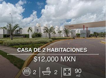 Casa · 90m² · 2 Recámaras · 2 Estacionamientos · Se Renta Casa en Jardines del Sur 1, Cancún
