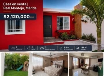 Casa · 95m² · 2 Recámaras · 2 Estacionamientos · Casa en Venta de Una Sola Planta Real Montejo, Mérida