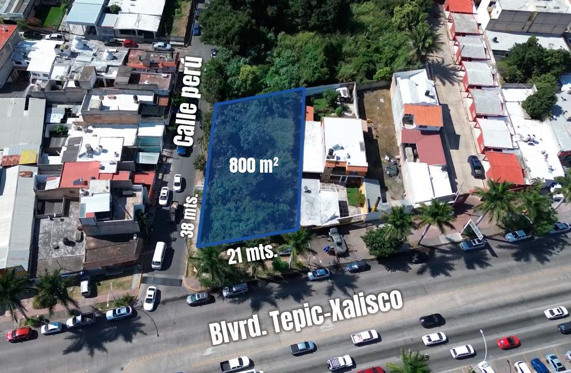 Terreno en Av Importante Boulevard Tepic Xalisco