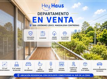 Departamento de 2 habitaciones, La Magdalena Contreras · Departamento en Venta en San Jerónimo Lidice, Av San Bernabé
