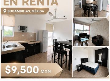 Departamento · 60m² · 2 Recámaras · 1 Estacionamiento · Departamentos Amueblados en Bugambilias