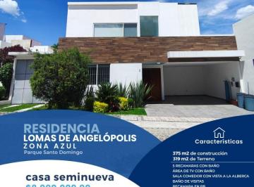 Casa de 5 habitaciones, San Andrés Cholula · $8,000,000 Lomas de Angelópolis, "Parque Santo Domingo", San Andrés Cholula, Puebla