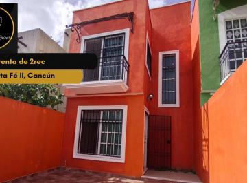 Casa · 2 Recámaras · 2 Estacionamientos · Casa en Renta en Gran Santa Fe II, Cancún – en Privada