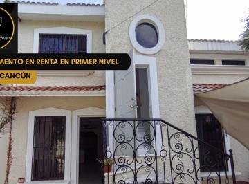 Departamento · 2 Recámaras · 1 Estacionamiento · Departamento en Renta en Cancún 2 Recámaras en Planta Baja con Patio Privado