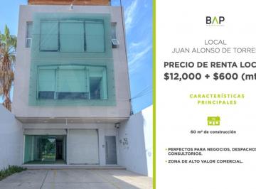 Local comercial , León · Local de 60 m² en Renta en León en Blvd Juan Alonso de Torres