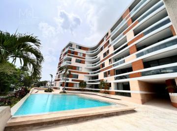 Departamento · 149m² · 3 Recámaras · 2 Estacionamientos · Departamento en Renta en Cancún, de 3 Recámaras, en Kiara, Residencial Aqua