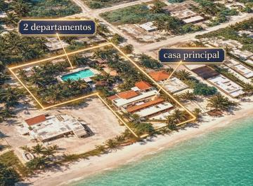 Casa de 10 habitaciones, Telchac Puerto · Frente Mar Casa + 2 Departamentos + 20 m Playa Privada