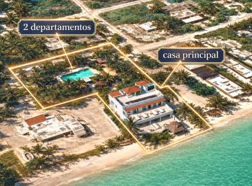 Casa de 10 habitaciones, Telchac Puerto · Frente Mar Casa + 2 Departamentos + 20 m Playa Privada