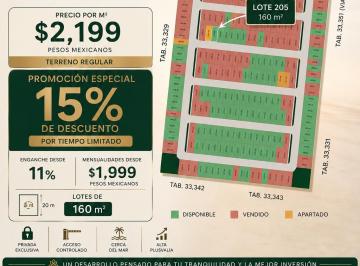 Terreno / Lote , Dzidzantún · Lotes Residenciales en La Mejor Playa de Yucatan