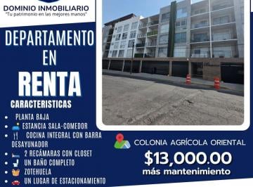 Departamento de 1 habitación, Iztacalco · Dominio Inmobiliario Propone en Renta Departamento en Colonia Agricola Oriental