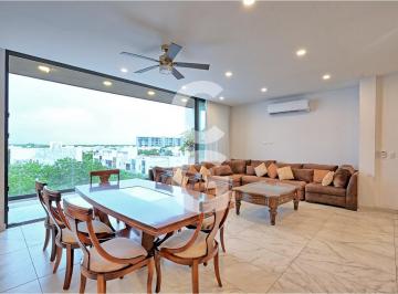 Departamento · 236m² · 3 Recámaras · 3 Estacionamientos · Departamento en Renta en Cancún en Residencial Arbolada Swell con Terraza y 3 Recámaras