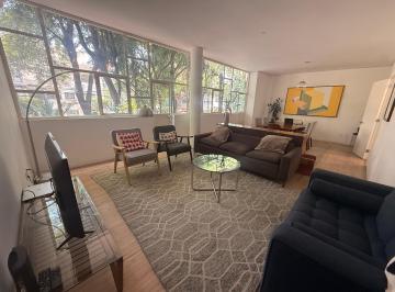 Departamento de 3 habitaciones, Cuauhtémoc · Departamento Amueblado en Renta en Hipódromo Condesa – Alfonso Reyes
