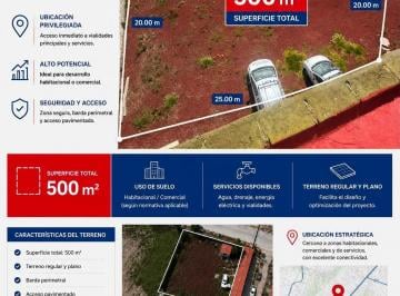 Terreno comercial · 500m² · Terreno Estrategico en Renta - (4)