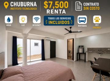 Departamento de 1 habitación, Mérida · Renta Mérida Mayabus Contrato Sin Costo Todos Los Servicios Incluidos