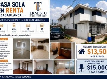 Casa de 1 habitación, Toluca · Casa de 150 m² en Renta en Toluca Casa Blanca