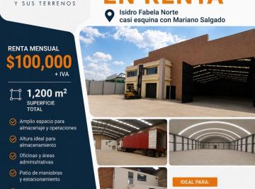 Bodega comercial , Toluca · Bodega Comercial de 1200 m² en Renta en Toluca