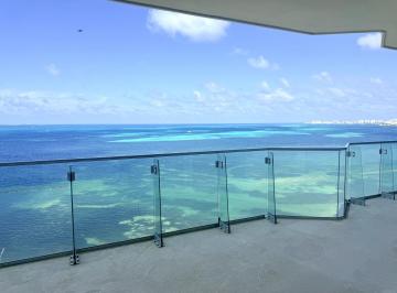 Departamento · 214m² · 2 Recámaras · 2 Estacionamientos · Se Renta Departamento en Sls Beach Tower Piso 15 Vista Frontal Al Mar Puerto Cancún