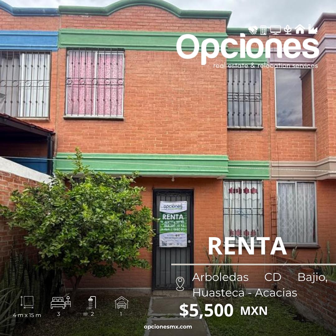Casa en Renta Arboledas Huasteca Salamanca