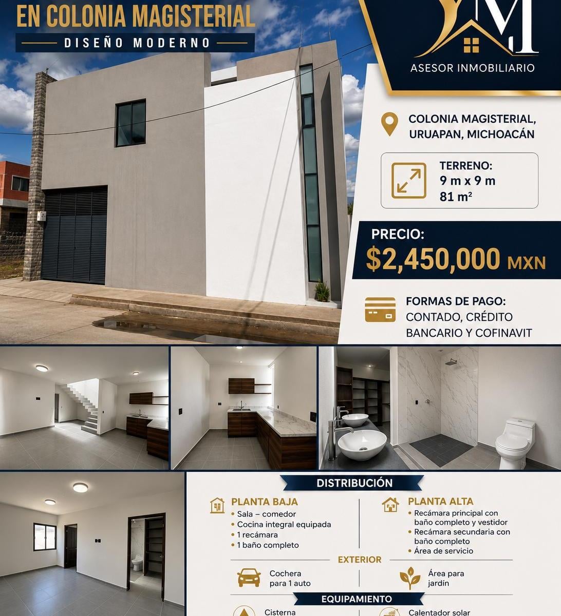New Houses for Sale in Uruapan, Col. Magisterial