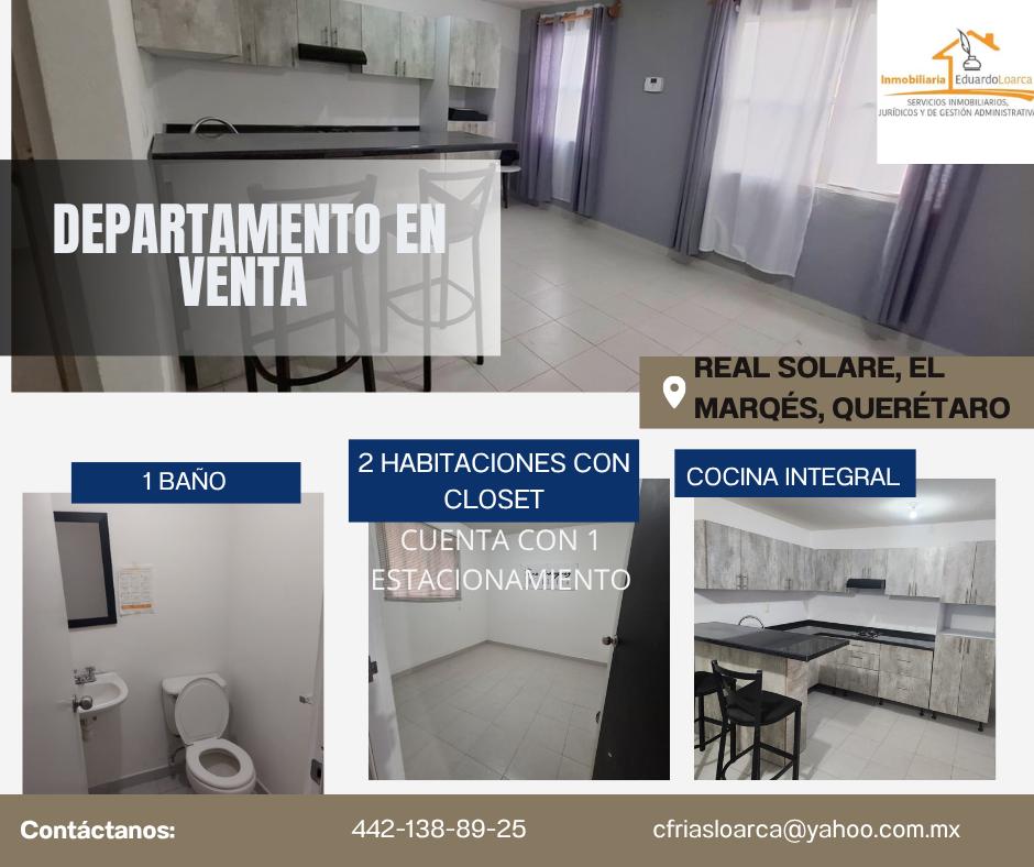 Apartment for Sale in Real Solare, El Marqués, Qro.