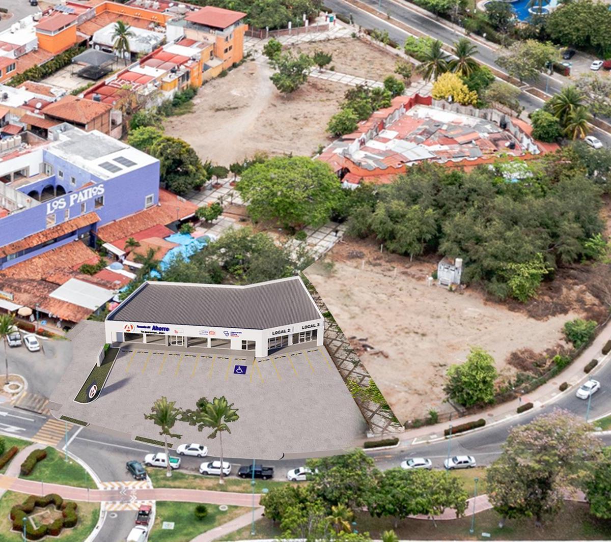 Commercial Space in Zihuatanejo at a Roundabout with Parking
