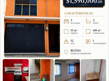 Casa de 3 habitaciones, Ecatepec de Morelos · Casa de 55 m² con 3 Recámaras en Venta en Ecatepec de Morelos