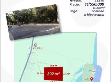 Terreno / Lote , Puerto Morelos · Terreno Esquina en Residencial Aldea Kiin