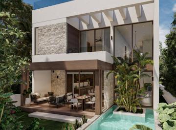 Villa · 320m² · 3 Recámaras · 1 Estacionamiento · Entre Árboles y Estrellas, Villa 3 Recamaras con Alberca y Rooftop en Tulum Country Club