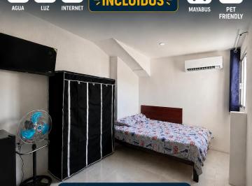 Departamento de 1 habitación, Mérida · Renta Zona Norte 5 Min Altabrisa Servicios Incluidos Contrato Sin Costo