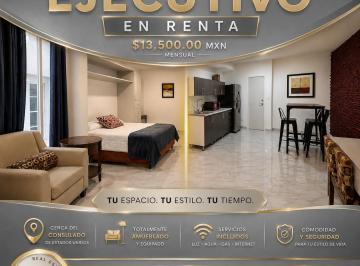 Departamento de 1 habitación, Juárez · En Renta Departamento Ejecutivo Amueblado con Servicios Incluidos