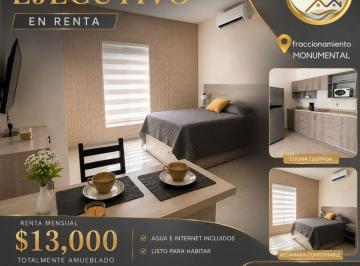 Departamento de 1 habitación, Juárez · Departamentos Ejecutivos en Renta en Fracc. Monumental