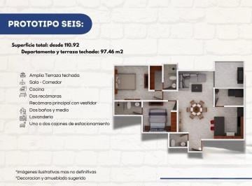 N/A · Departamento Torre Le Blanc 1a. Privada Cuauhtemoc, 2 Recamaras, 2.5 Baños y 1 Cajon de Estacionamie