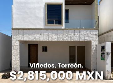 Casa · 190m² · 3 Recámaras · 2 Estacionamientos · Casa Residencial en Venta, en Viñedos, Torreón, Coah.
