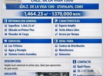 Local comercial · 1464m² · Local Comercial 1,463.23 m² - Calz. de La Viga Al 1300