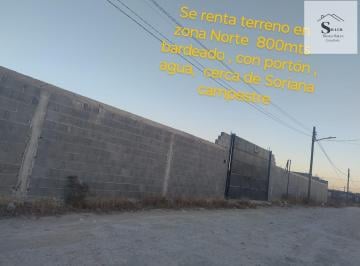 Terreno / Lote · 800m² · Terreno en Renta, 800 m Bardeado, con Portòn y Agua Para Varios Usos